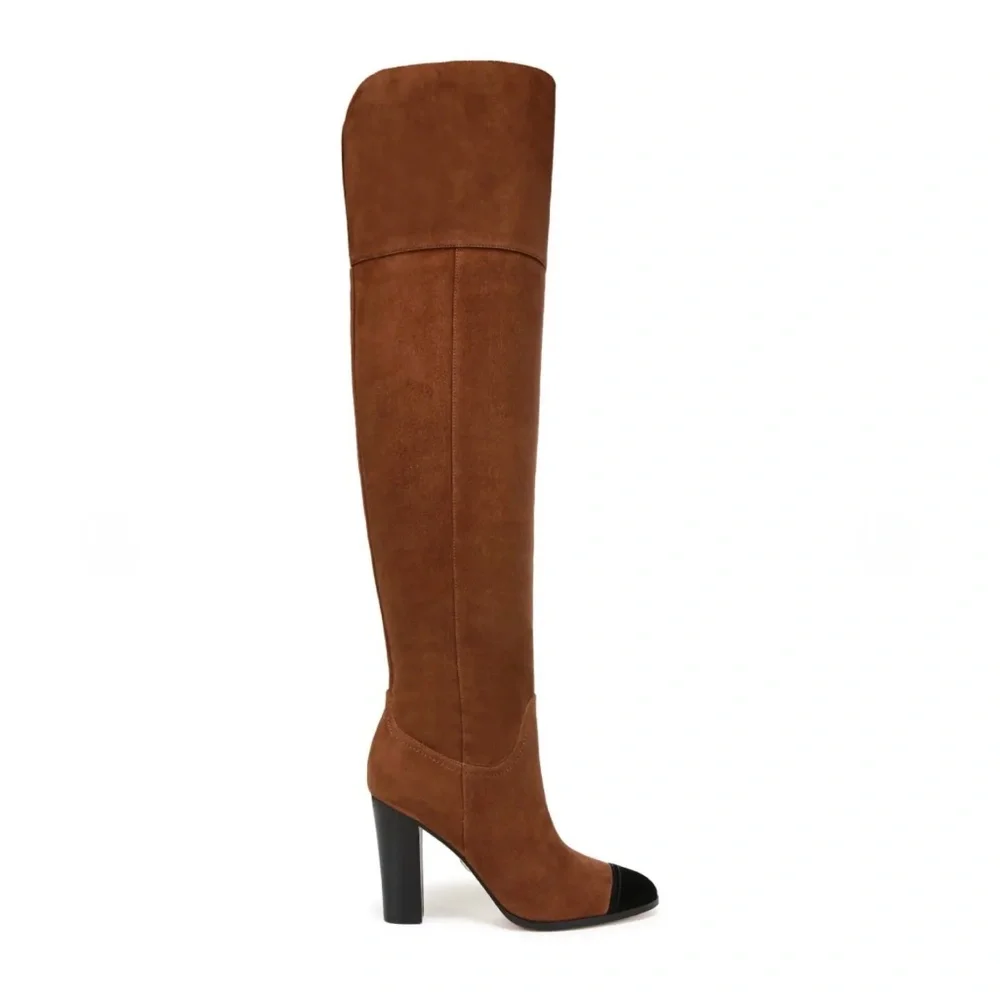 New Veronica Beard Conrad Cap Toe Over the Knee Boot Sz 9